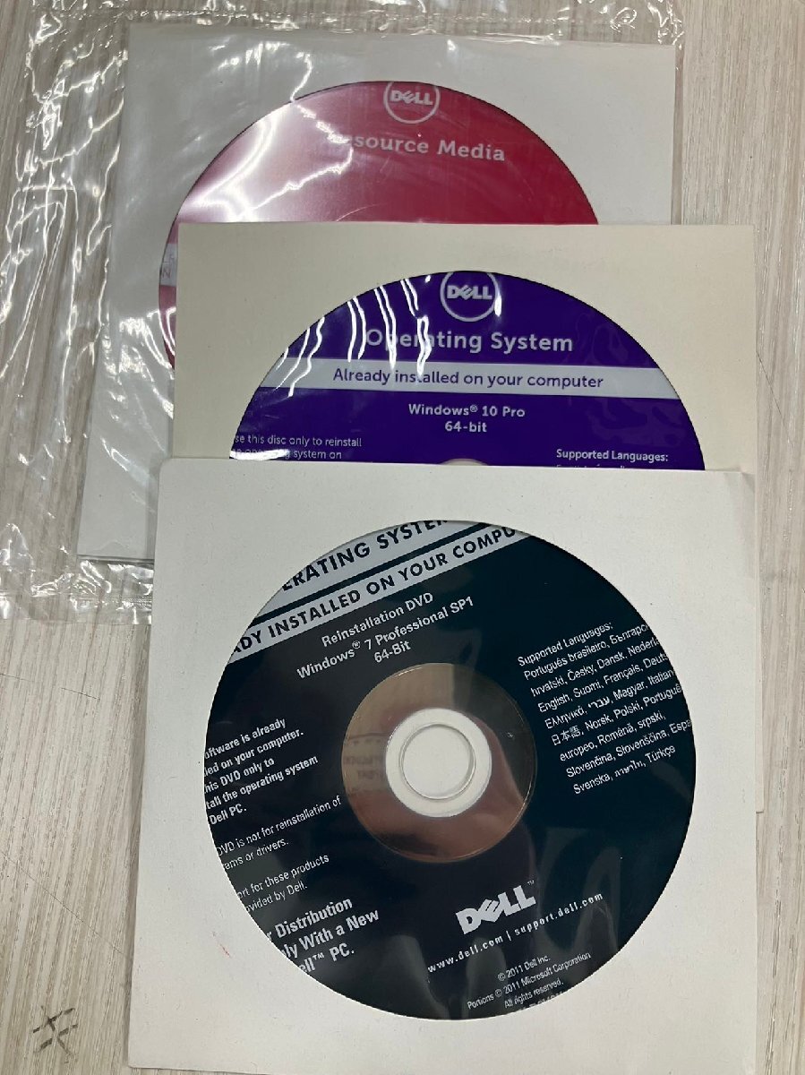 4枚セットDELL 未開封 Windows 10 Pro 64bit Windows 7 pro SP1 64BIT リカバリーディスク ドライバー メディア DVD インストール ディスク拍卖
