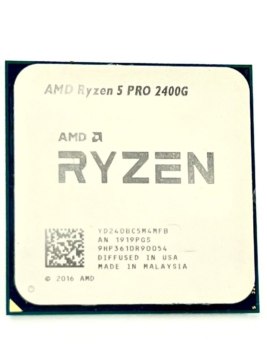 【動作品】AMD CPU Ryzen 5 PRO 2400G R5 PRO 2400G 3.6GHz YD240BC5M4MFB ソケット AM4 送料無料★拍卖