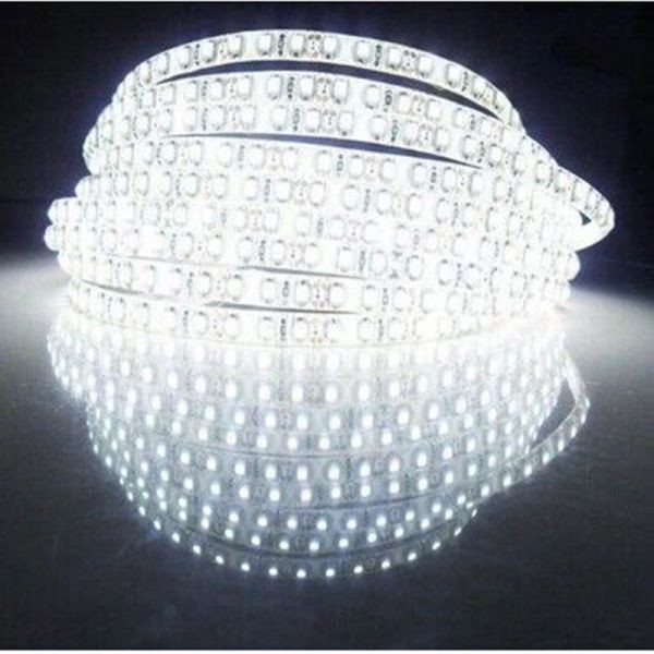 LEDテープライト ホワイト白 12V 5M 3528SMD 白ベース 600連 防水 切断可 両面テープ付 正面発光 LEDテープ DD41拍卖
