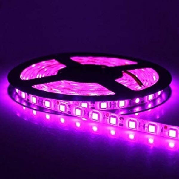 LEDテープライト ピンク 12V 5M 5050SMD 白ベース 300連 防水 切断可 両面テープ付 正面発光 LEDテープ DD27拍卖
