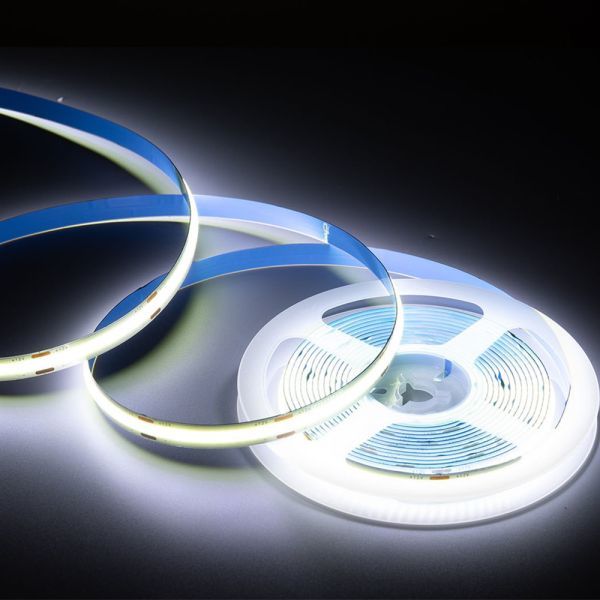 極薄 12V COB 面発光 LED テープライト ホワイト 白 1M 480連/m 8mm カット 色ムラなし 切断 柔軟 防水 チューブライト DD211拍卖
