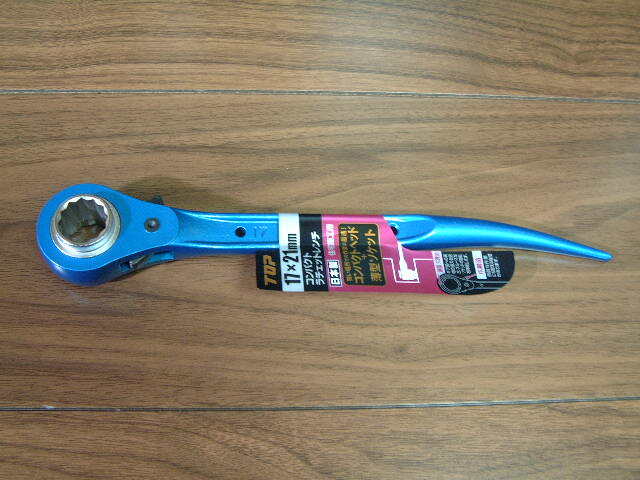 TOP コンパクトラチェットレンチ RM-17×21C コンパクトヘッド+薄型ソケット 未使用品拍卖