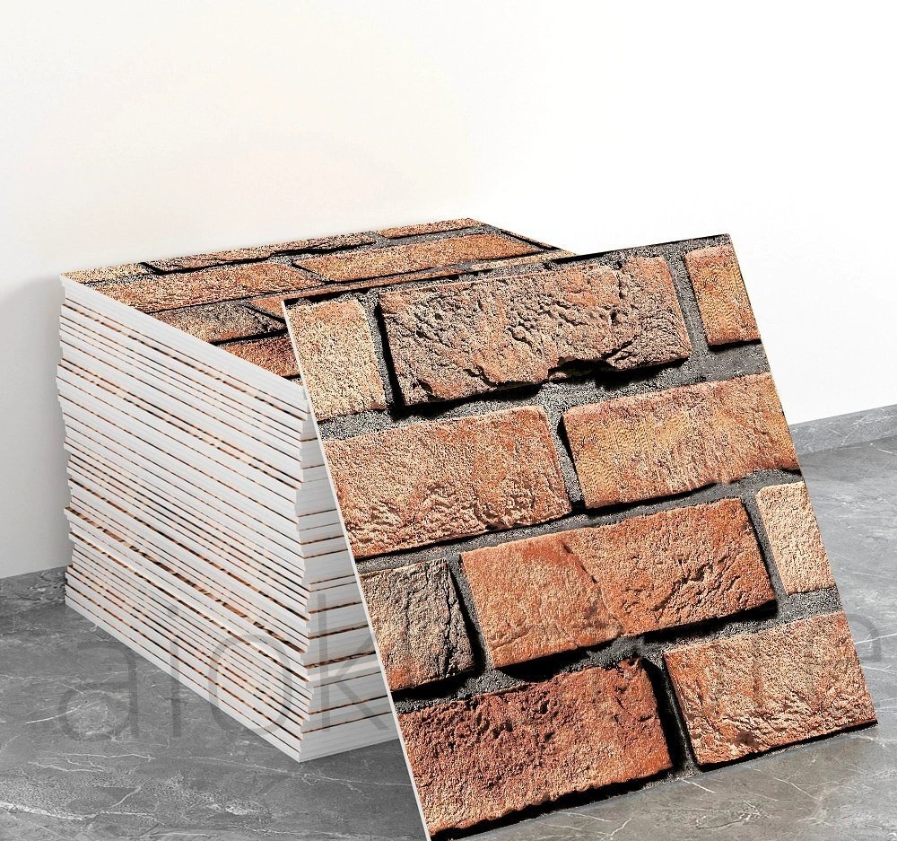 80枚 3D DIY 壁紙 シール 自接着 防水 防汚 防カビ 耐熱タイル貼りシール キッチン 、リビングルーム、寝室、多機能使用 30*30cm ##A053拍卖