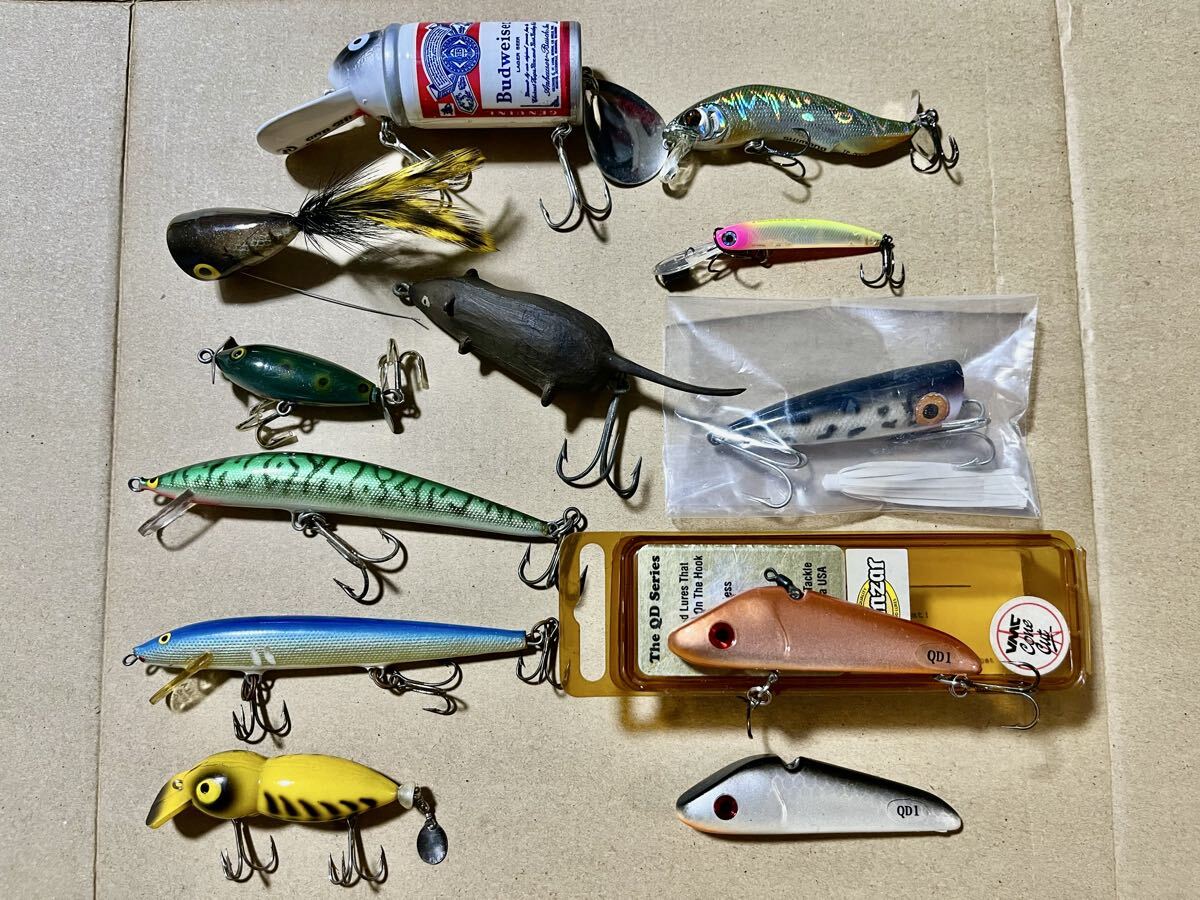 6 オールド&現行ルアー12個セット 検索 old heddon zeal バルサ50 ハトリーズ拍卖