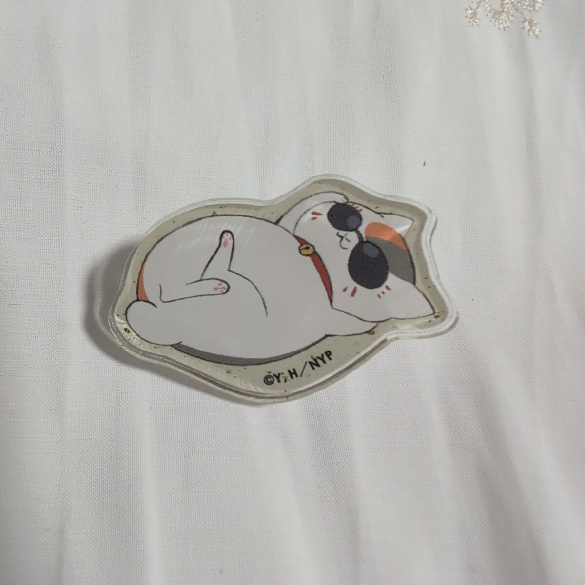 夏目友人帳 ニャンコ先生 アクリルピンバッジ(縦約4.5cm 横約3.0cm)拍卖