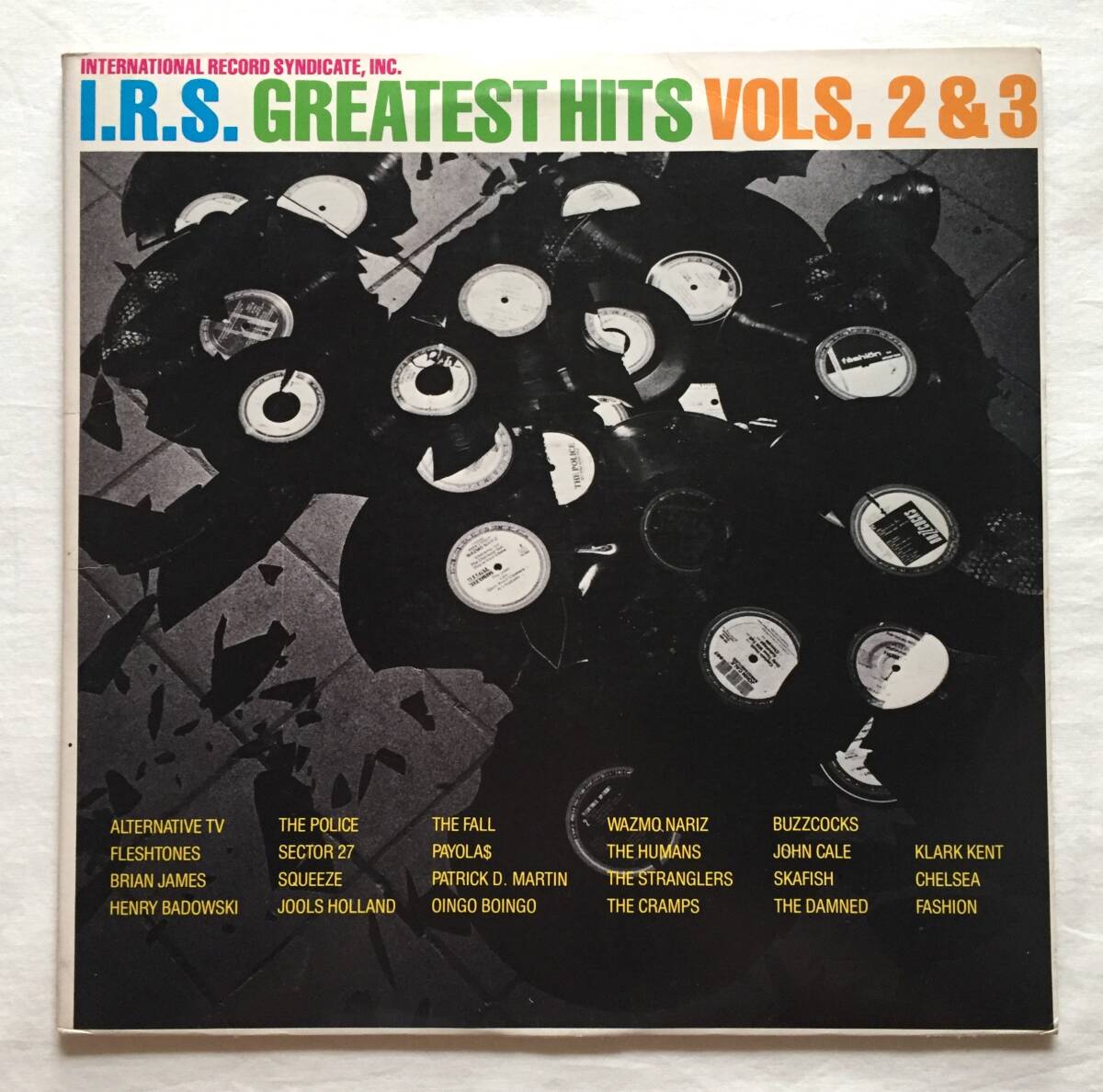 ◆I.R.S. Greatest Hits vols 2&3 2枚組 レコード 81年盤 Buzzcocks Klark kent Damned Brian james John cale Cramps Stranglers Chelsea拍卖