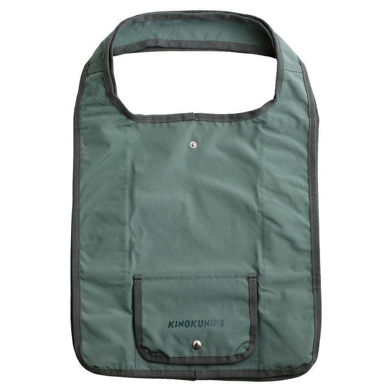 新品未使用未開封品 KINOKUNIYA 紀ノ国屋 フラップショッピングバッグ グリーン エコバッグ インディゴ 黒拍卖