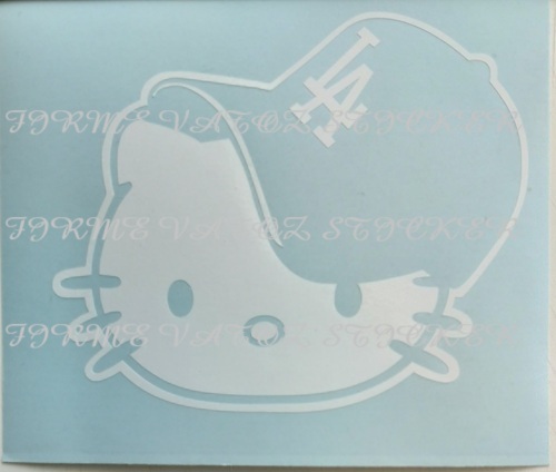 【カッティング ステッカー シール デカール】HELLO KITTY LOS ANGELES DODGERS ハローキティ ロサンゼルスドジャース 拍卖