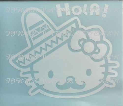 【カッティング ステッカー シール デカール】HELLO KITTY MEXICAN MEXICO ハローキティ メキシカン メキシコ拍卖