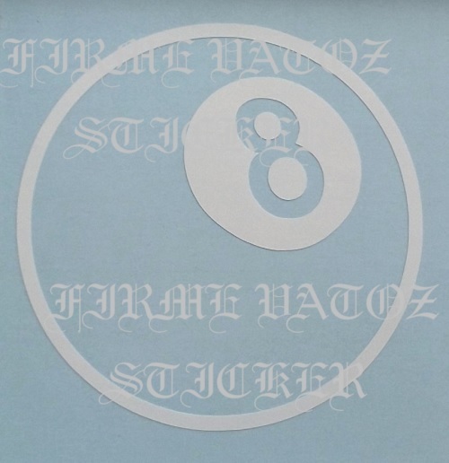 【カッティング ステッカー デカール シール】2枚セット 8BALL 8ボール ビリヤード ギャンブラー ヒップホップ スケーター ハスラー 拍卖