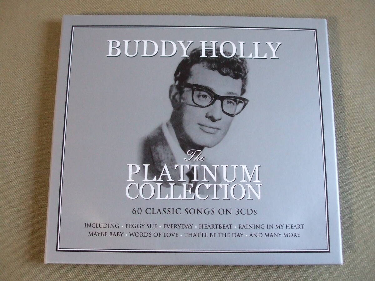 BUDDY HOLLY バディ・ホリー / 3枚組オールタイム・ベスト 全60曲収録「 THE PLATINUM COLLECTION 」'50s ロックンロール拍卖