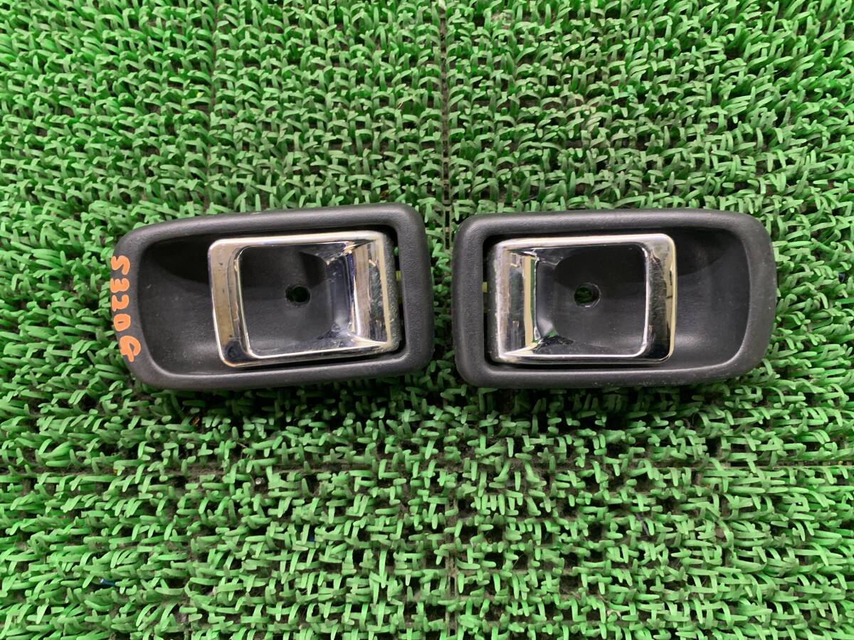 即決値段 ダイハツ アトレー S320G S321G メッキ インナーノブ 室内ドアハンドル インナーハンドル 左右 S320V S321V.拍卖