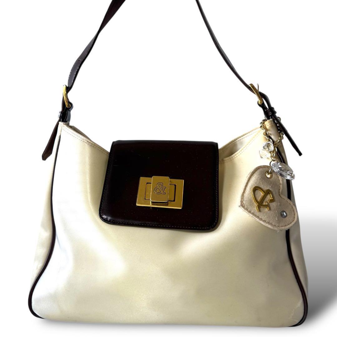 【限定】Pinky&Dianne ピンキーアンドダイアン ワンショルダーバッグ トートバッグ ターンロック ハートロゴチャーム B5 レディース S2665拍卖