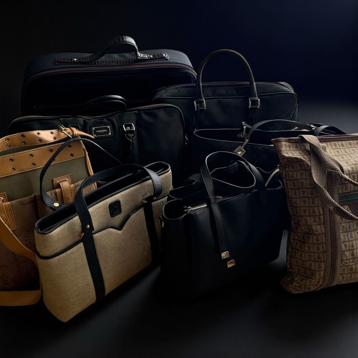 【1円〜】まとめ ブランド ビジネスバッグ トートバッグ ハンドバッグ 2way ショルダーバッグ トラベルバッグ レザー セット 7点 3021拍卖