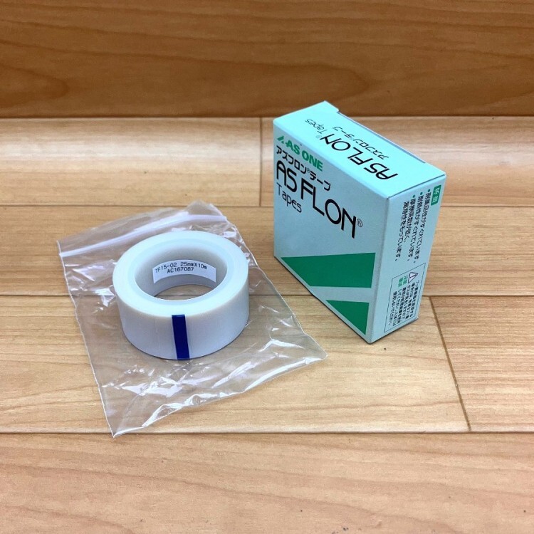 未使用)AS ONE/アズワン PTW25-008 1-4784-03 アズフロンテープ フッ素樹脂粘着テープ 1巻拍卖