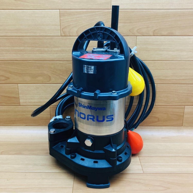 未使用)ShinMaywa/新明和工業 CRS401DT 口径Φ40mm 汚水用 軽量水中ポンプ 三相200V 2玉 自動型 50Hz拍卖