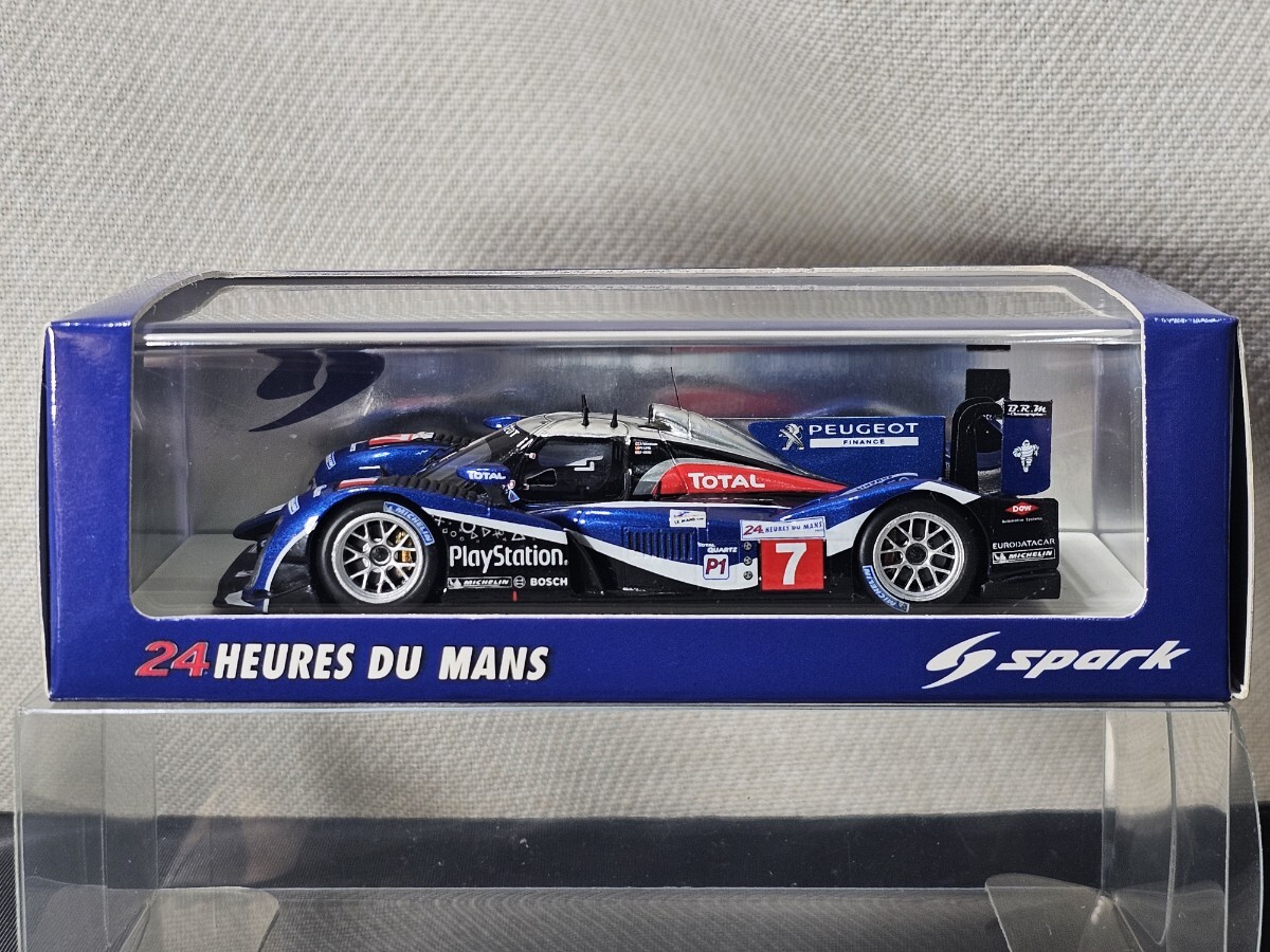 1/43 Spark プジョー 908#7 Peugeot Sport Total A.デビッドソン-M.ジェネ-A.ブルツ 4th Le Mans 2011 S2592 ケース未開封拍卖