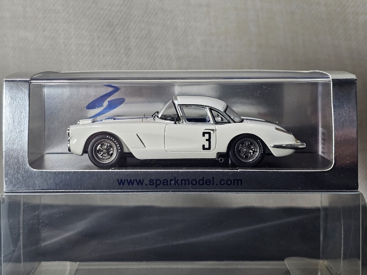 1/43 スパーク spark シボレーコルベットChevrolet Corvette N3 ル・マン Le Mans 24時間レース 8th 1960 J.フィッチ S1539 ケース未開封拍卖