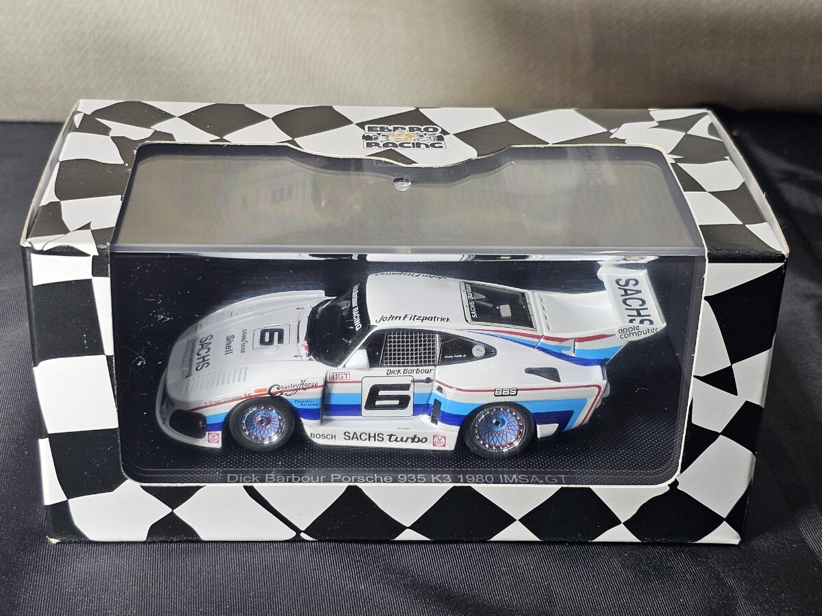 EBBRO 1/43 Dick Barbour ポルシェ 935 K3 1980 IMSA GT (ホワイト) エブロ 【44304】拍卖