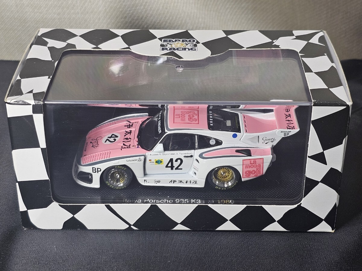 EBBRO エブロ 44302 ITALYA Porsche 935 K3 LM 1980 伊太利屋 ホワイト×ピンク 1/43拍卖