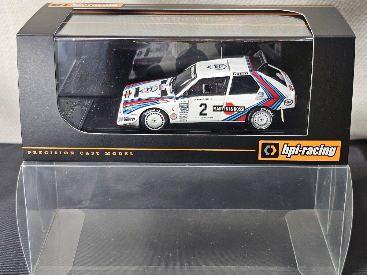 1/43 HPI Lancia Delta S4 ランチア デルタ S4 #2 M.Alen マルク.アレン Olympus Rally 1986 【8637】 ※ケース少しヒビ割れ有拍卖
