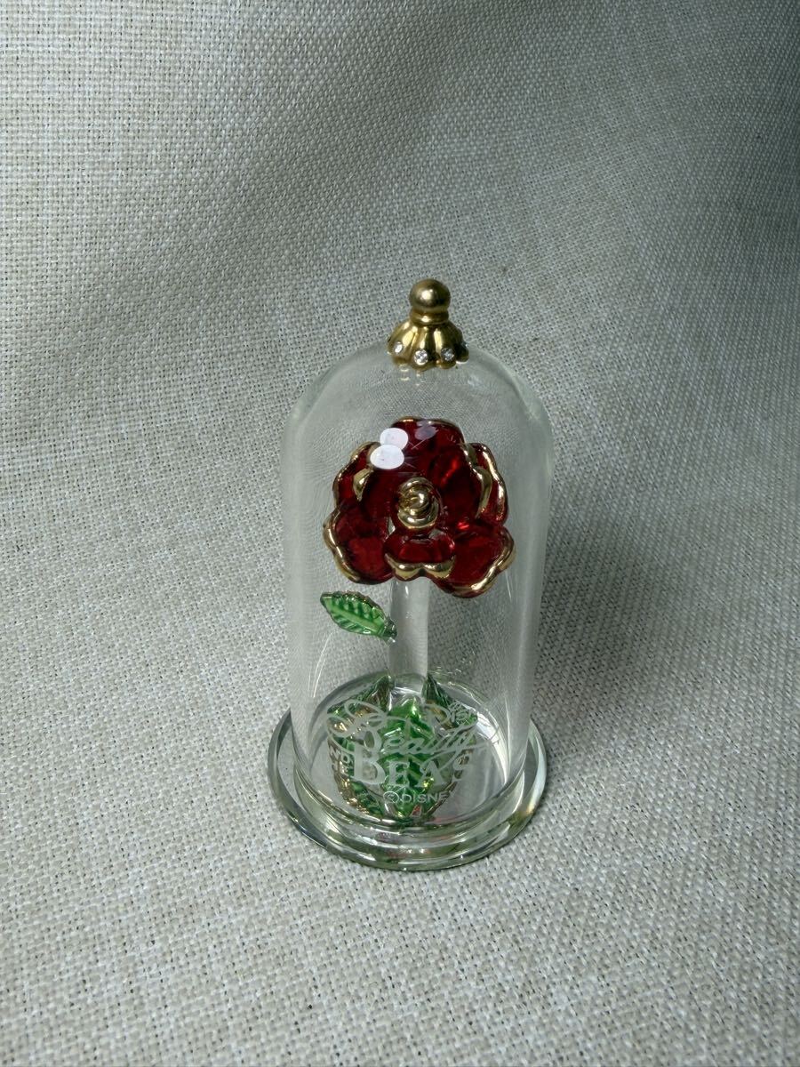 美女と野獣 魔法のバラ ディズニー Disney 置物 Beauty and the Beast ガラスドーム拍卖