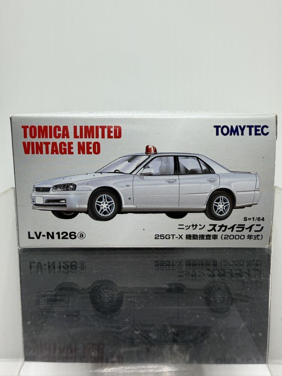 LV-N126a ニッサン スカイライン 25GT-X 機動捜査車 2000年式 TOMYTEC 1/64 箱付 TOMICA LIMITED VINTAGE NEO拍卖