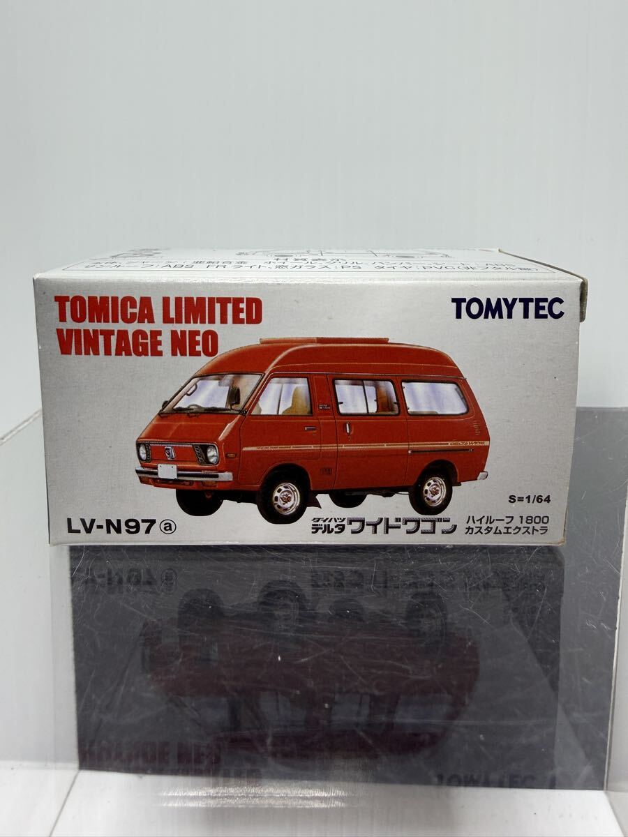 LV-N97a トミカリミテッドヴィンテージNEO ダイハツ デルタ ワイドワゴン ハイルーフ 1800 カスタムエクストラ TOMYTEC 1/64 箱付 TOMICA 拍卖