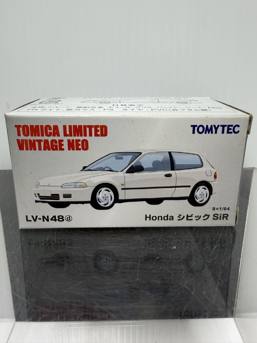 LV-N48d トミカリミテッドヴィンテージNEO Honda シビックSiR TOMYTEC 1/64 箱付 TOMICA LIMITED VINTAGE NEO拍卖