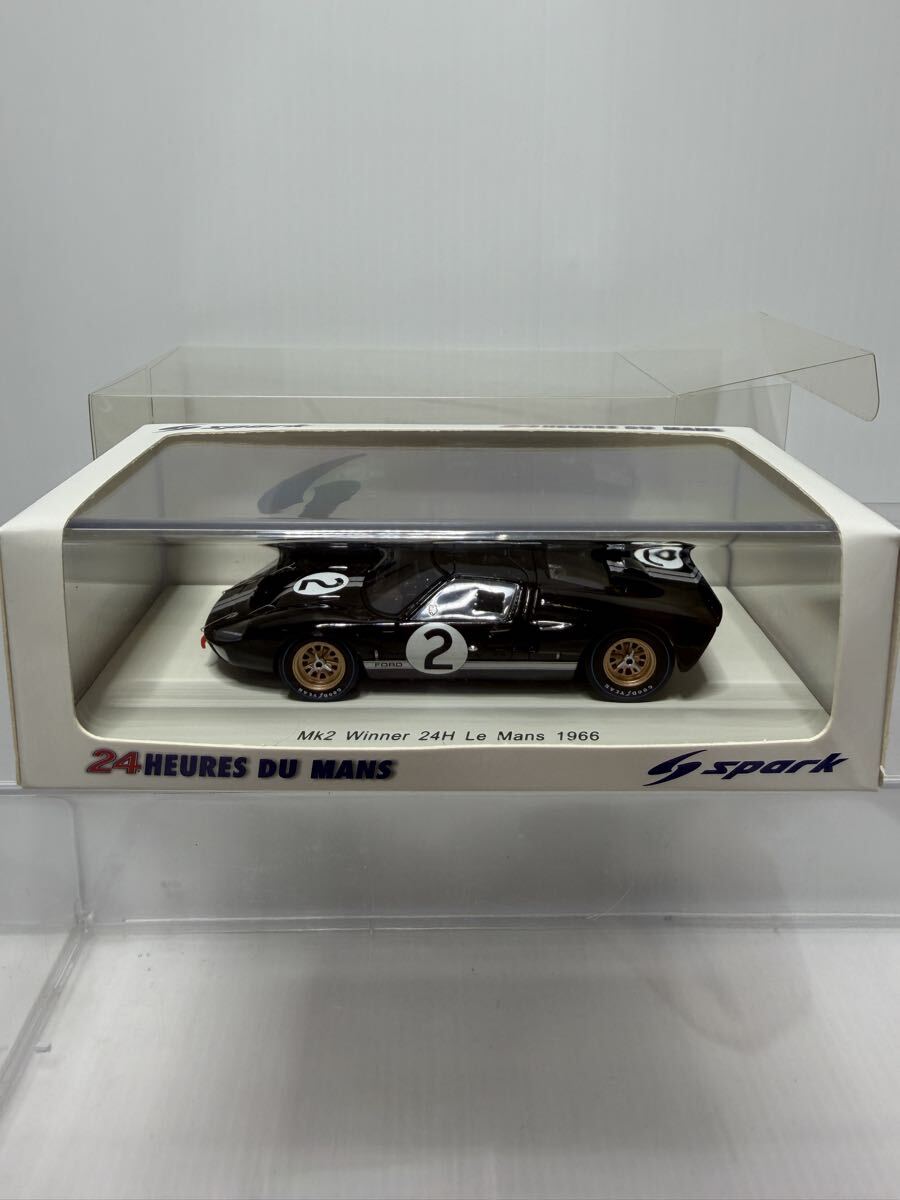 43LM66 spark 1/43 Mk2 Winner 24H LM 1966 Le Mans フォード FORD No.2 #2 スパーク拍卖