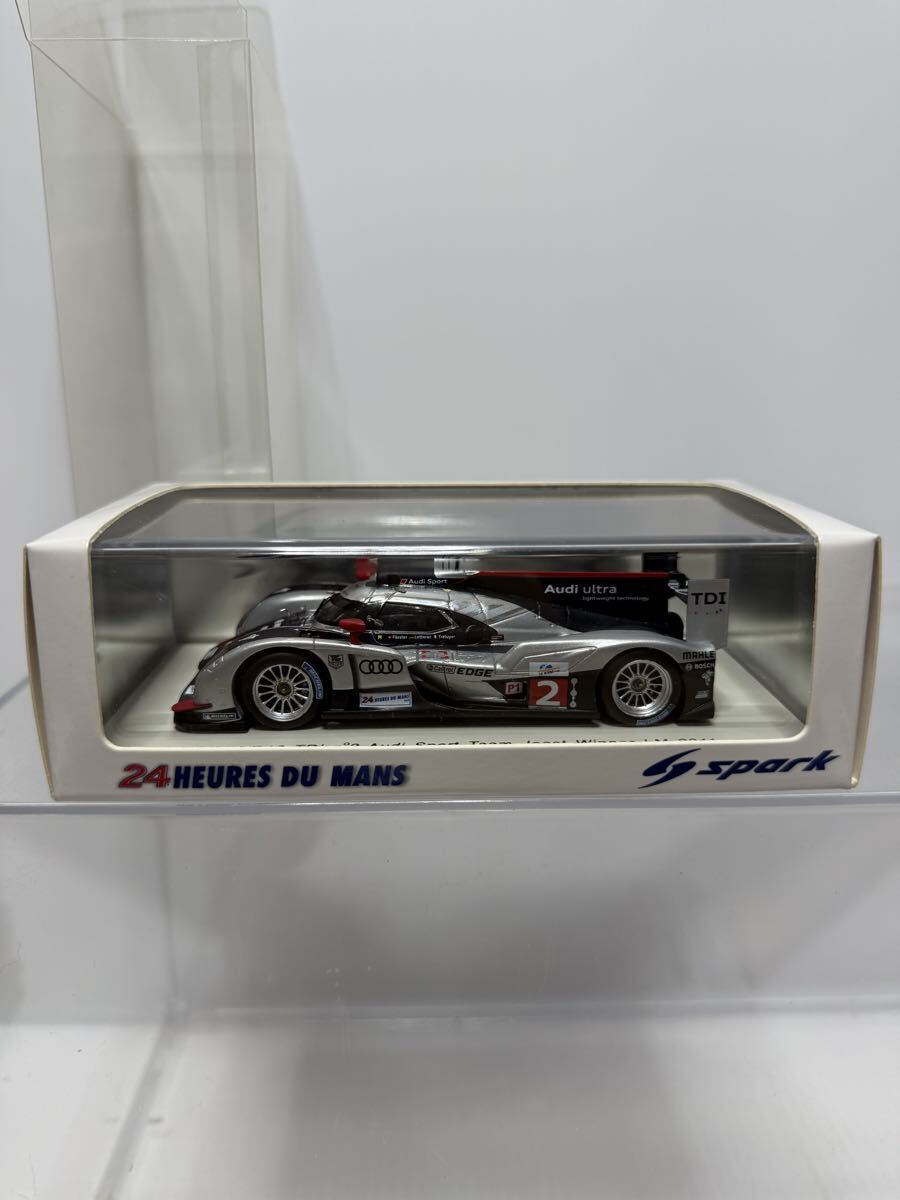 43LM11 spark 1/43 AUDI R18 TDI n°2 Audi Sport Team Joest Winner LM 2011 No.2 #2 Le Mans スパーク アウディ ルマン拍卖