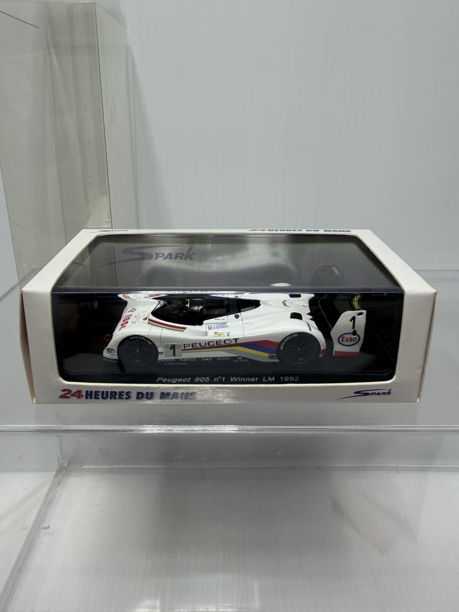 43LM92 spark 1/43 Peugeot 905 n°1 Winner LM 1992 Le Mans スパーク プジョー ルマン No.1 #1 ミニカー拍卖