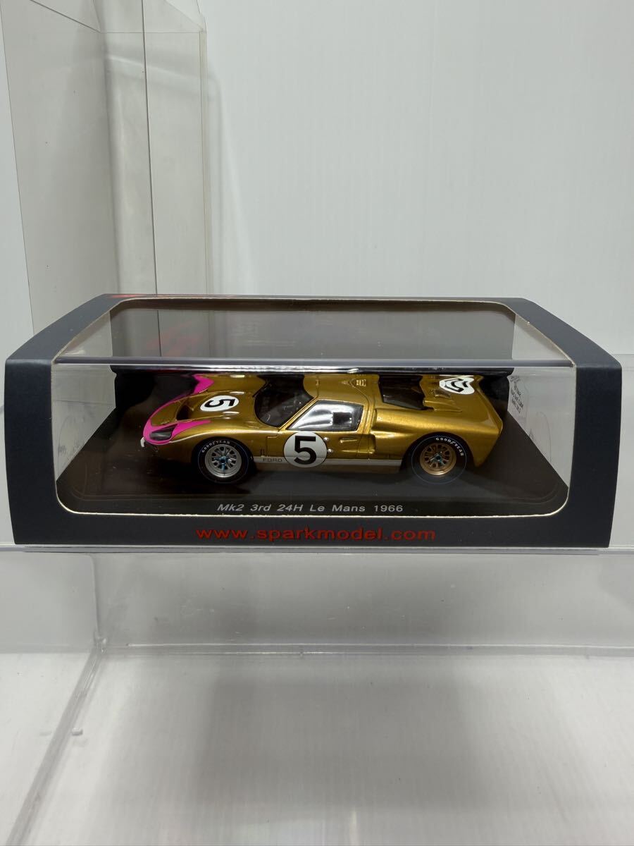 S4076 spark 1/43 Mk2 3rd 24H LM 1966 スパーク FORD フォード Le Mans ルマン No.5 #5 ミニカー拍卖