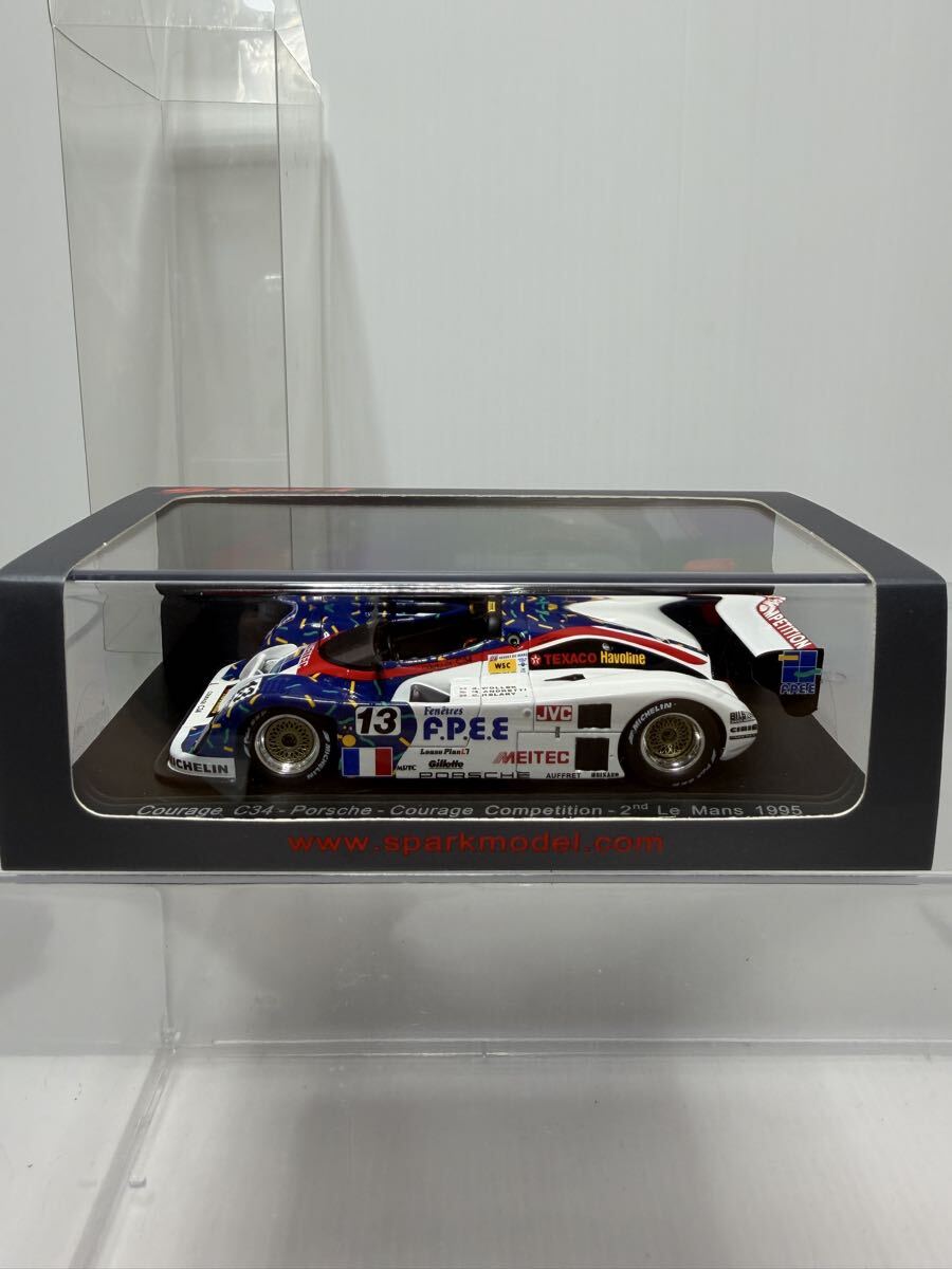 S4705 spark 1/43 Courage C34 Porsche Courage Competition 2nd LM 1995 スパーク クラージュ ポルシェ Le Mans No.13 #13 ルマン 拍卖