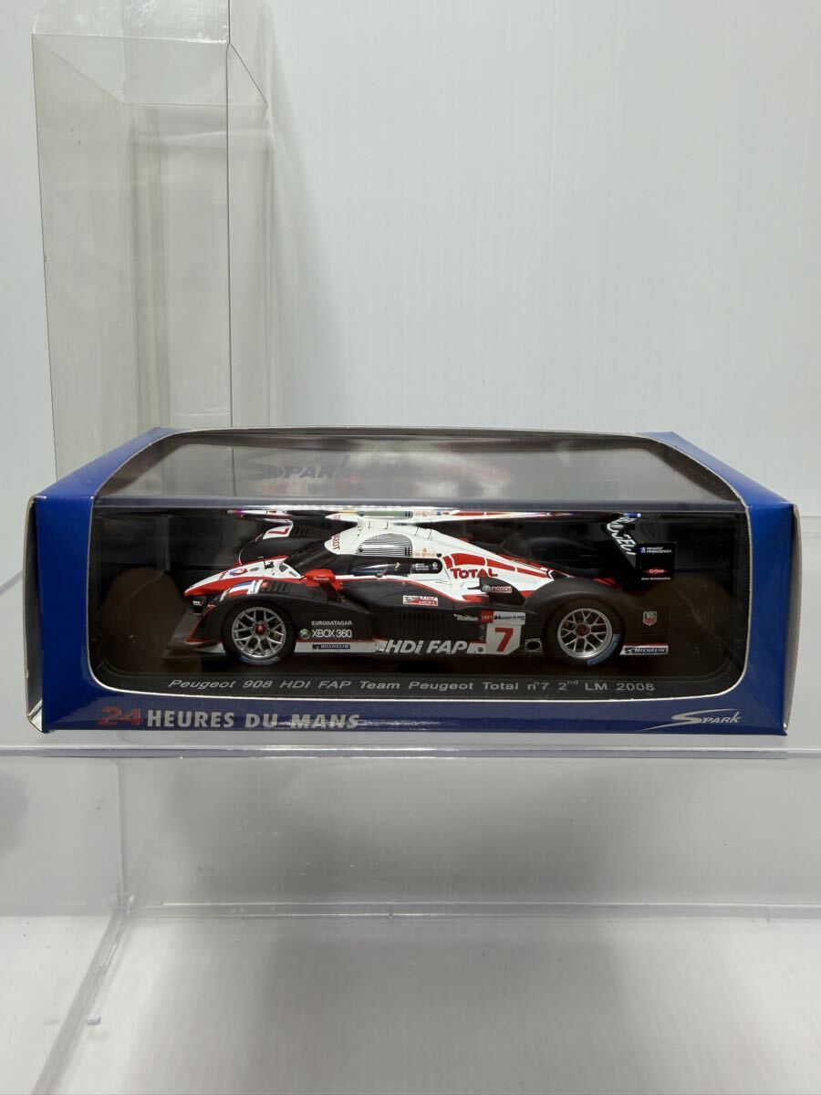 S1279 spark 1/43 Peugeot 908 HDI FAP Team Peugeot Total n°7 2nd LM 2008 スパーク プジョー No.7 #7 Le Mans ルマン拍卖