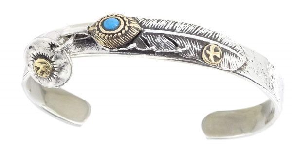 シルバー925 バングル ターコイズ フェザー イーグル メンズ ブレスレット 天然石 ネイティブ レディース 男女兼用 sv925 送料無料 0812-3拍卖