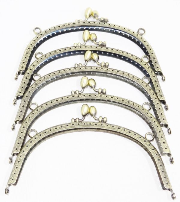 がま口 口金 どんぐり 5個セット アンティーク ゴールド 模様 サイズ 16㎝ ハンドメイド 送料無料 未使用 新品拍卖