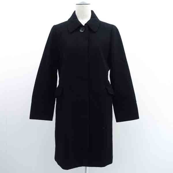 ★ フレームワーク ロングコート ウール アンゴラ混ブラック サイズ38 11-020-220-2280-4-0 (0220535413)拍卖