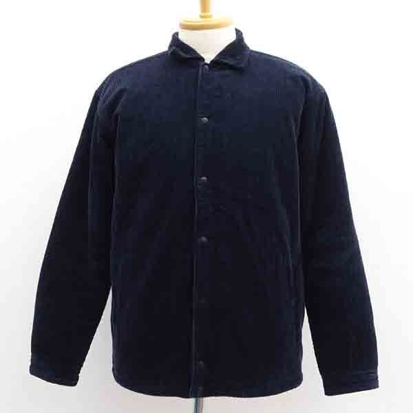 ★ アダムエロペ コーデュロイジャケット 裏ボア ネイビー サイズL GVL-19080-B (0220535780)拍卖