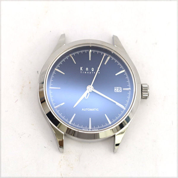 ★ Knot Timepiece メンズ腕時計 自動巻き ネイビー文字盤 シースルーバック (0220536270)拍卖