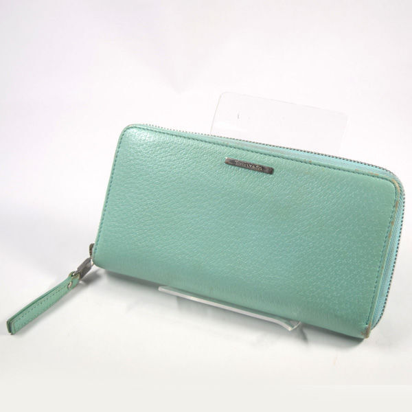 ■ ティファニー ラウンドファスナー長財布 レザー ティファニーブルー (0990010572)拍卖