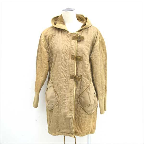 ★ ジュディーコーン キルティングコート ダッフル ナイロンキャメル フリーサイズ F-8241 (0220428403)拍卖