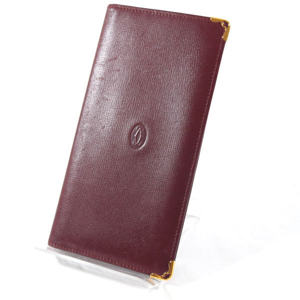 ■ カルティエ 財布 札入れ ボルドー マスト (0990011248)拍卖