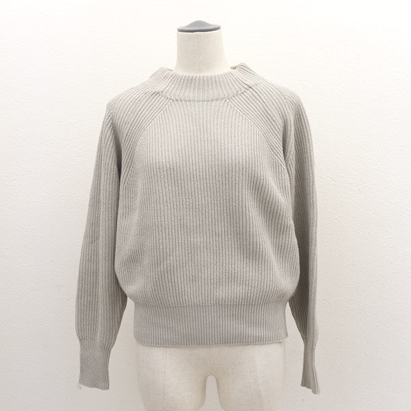 ★ アダムエロペ アクリルコットン畦プルオーバー グレー フリーサイズ GAM-09400-A (0220445594)拍卖