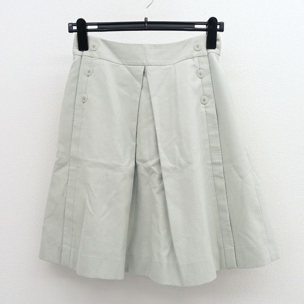 ★ フォクシー 台形スカート グリーン サイズ38 35701-SSFG26T (0220475093)拍卖