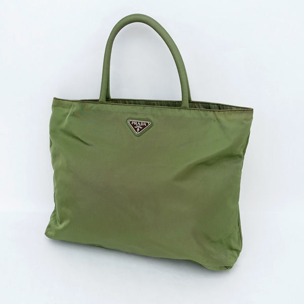 ■ プラダ ハンドバッグ トートバッグ テスート ライトグリーン B7354 (0990013225)拍卖