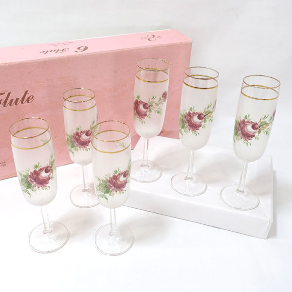 ★ DECOR イタリア製 グラス DECOR イタリア製 手描きのワイングラス(6P) 24663 (0220496300)拍卖