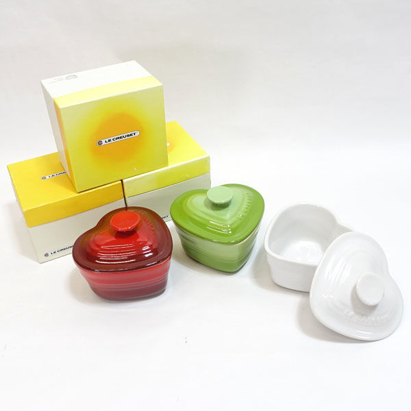 ★ ルクルーゼ 洋食器 ルクルーゼ ラムカンダムール(3個組) (0220487829)拍卖