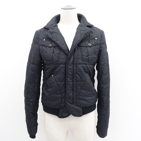 ★ ディーゼル 中綿ジャケット ナイロン ブラック サイズS A62226170 (0220509773)拍卖