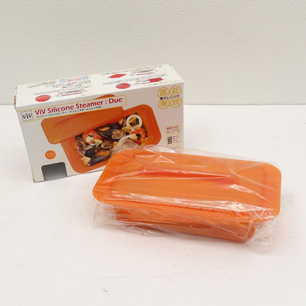 ★ ViV ヴィヴ キッチン ViV ヴィヴ シリコンスチーマー デュエ キャロットオレンジ (0220510972)拍卖